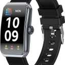 Fitness Tracker with 24/7 Heart Rate, Blood Oxygen, Sleep Tracker, Waterproof Fitness Watch, Activity Tracker with Step Tracker for Women Men (Black)