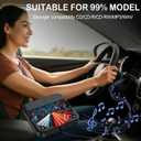 External Portable CD Player for Car, Plug and Play Car CD Player with USB Port AUX Port, Universal USB Player for Vehicle, Laptop, TV, Computer, for Android 4.4 and Above Navigation