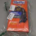 Hefty Ultra Strong Multipurpose Large Trash Bags, Black, Unscented, 30 Gallon, 25 Count