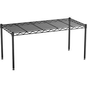 1-Tier Wire Shelf Rack,30" Wx14 Dx17 H,Single Metal Shelves Rack