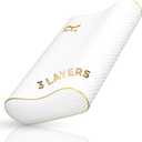 Memory Foam Pillow, King Cervical Pillow for Neck Pain, Contour Pillow, Neck and Shoulder Pain, Side Sleeper, Back and Stomach Sleeper, King 31 x 14 x 5"