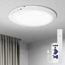 Homelist 12000mAh Rechargeable Motion Sensor Ceiling Light, Shower Lights for Inside, Magnetic Battery Operated Ceiling Light with Remote for Renters Closet, Porch, Hallway, 3 Color Temperatures