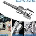 3-Pack Pipe Threader Set, Premium Carbon Steel Dual-Function Internal and External Threading Tool for 1/2" 3/4" 1" PVC Pipe, Manual or Drill-Compatible Threader for Plumbing Repair and Home DIY