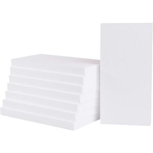 Silverlake 6x12x1 Craft Foam Boards for Styrofoam Sheet Projects (8-Pack) (White)