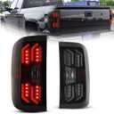 NIXON OFFROAD LED Tail Lights Fit For 2014-2018 Chevy Silverado 1500 & 2015-2018 Chevy Silverado 2500/3500HD Taillight Assembly Not Fit Silverado with Factory LED Tail Light (Smoked Lens)