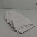 BRILLMAX 6 Pack White Tablecloths 70 x 120 Inch for 6ft or 8ft Rectangle Tables - Rectangular Bulk Linen Polyester Fabric Washable Cloth Cover for Wedding Reception Banquet Birthday Party