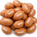 ALISSAR 20-Pack 3.4" Mini Football Stress Balls, Mini Foam Footballs for Football Party Superbowl Decoration, School Carnival Reward Gift
