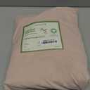LANE LINEN Eco Friendly 100% Organic Cotton Twin Sheet Set, Hotel Quality Premium Bedding Sheets & Pillowcases Set Twin Size, Soft & Comfy Percale Sheets, Machine Wash Bed Sheets- Sepia Rose