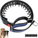 Collar for Dogs, No Pull Dog Collar with Reflective Strip for Small Medium Large Dogs, Anti Pulling Dog Collar with Buckle for Walking Training, Safe for Night Walk(Blue, S)