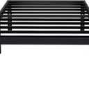 EMODA 16 Inch Heavy Duty Twin Bed Frame, Metal Platform Bed Frames No Box Spring Needed, Noise Free, Easy Assembly, Black