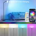 ZAIYW Smart RGB Floor Lamp with APP Timer Music Sync, 16 Million Colors Changing Modern Floor Lamps Dimmable LED Standing Lamps for Living Room Bedroom Office