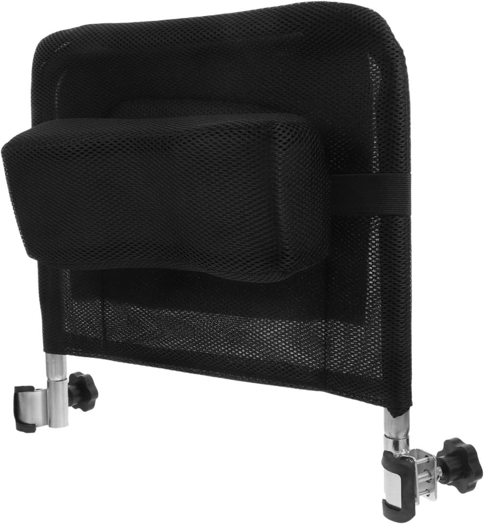 FOMIYES Wheelchair Backrest Extension Kit High Back Removable Back Cushion for Manual Wheelchairs Adjustable Heightening Supplies for Disabled Users Sturdy Cloth Material