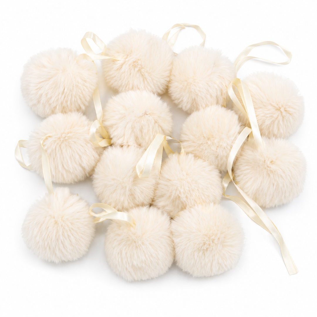 12 Pack Pom Pom Balls, 2.5"