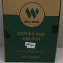 for Nespresso Vertuo Capsules (NV145) - Premium Bamboo Coffee Pod Drawer, 45 Big or 60 Small Vertuoline Pods Organizer - 13.25"Wx14"Dx3.9"H (Natural) (Wider 60 Capacity)