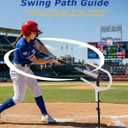 JISHAHS 25 Baseball & Softball Swing Path Trainer for Kids & Adults Baseball Training Equipment with U-Shape Hit Window Guide, Inside-the-Ball Line-Drive Bat Path Feedback, Swing Trainer Baseball