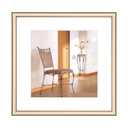 6x6 Picture Frame, Brass Matte Thin Modern Metal, Square Frame for Desktop and Wall Mounting, Aluminum Floating Photo Frame, Fit 5x5 with Mat or 6 x 6 without Mat, 1 Pack