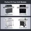 Hiorucet Grill Grease Tray Replacement Parts for Nexgrill 720-0896B, 720-0925, 720-0882A, 720-0896, 720-0925P, Adjustable Gas Grill Drip Pan, Heat Plate Shield, Burner, Igniters for Nexgrill 6 Burner.