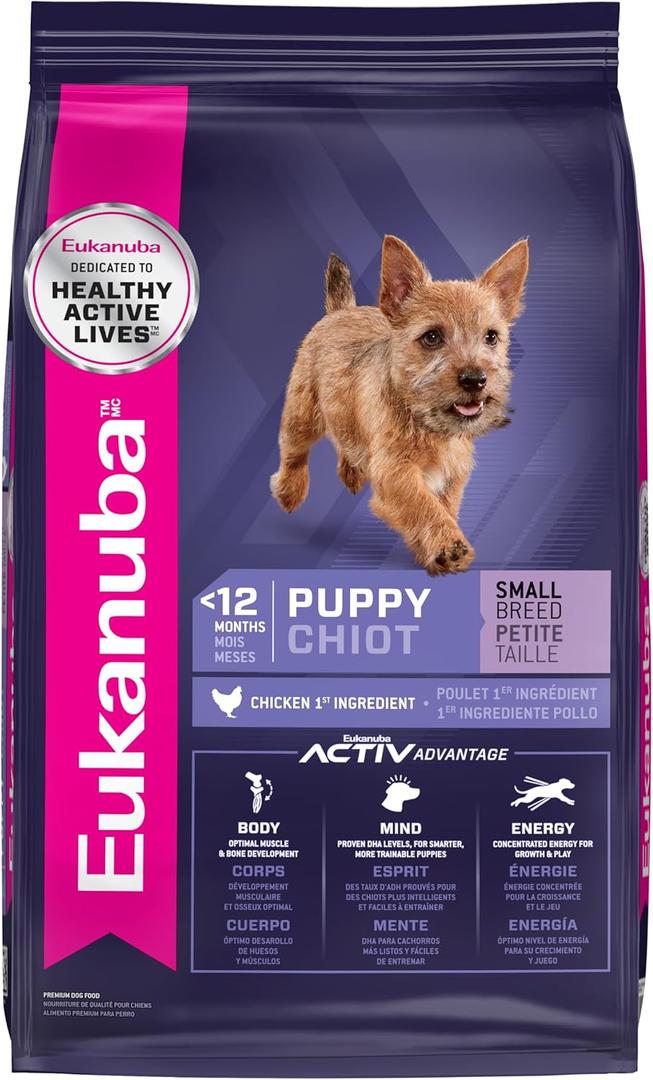 Eukanuba Puppy Small Breed Dry Dog Food, 15 lb Bag BB Jan 06 2026