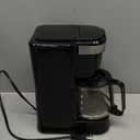 Hamilton Beach 5 Cup Drip Coffee Maker with Easy FrontFill Basket, Compact Design, Works with Smart Plugs, Glass Carafe, Auto Pause and Pour, Black & Stainless Steel (46112)