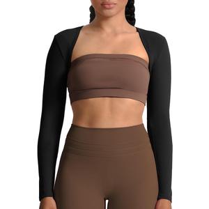 Women's Long Sleeve Open Front Lexi Lined Bolero Shrug Crop Top Cardigan, M