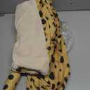 Adult Leopard Cheetah Onesie Costume - Animal Print One-Piece Cosplay Pajamas for Women and Men (XS)