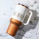 2 x Silicone Metallic Glitter Boot for Stanley 40oz Quencher H2.0 FlowState Tumbler & Adventure Tumbler (Bronze)