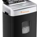 Bonsaii Paper Shredder for Office, 120-Sheet Autofeed Heavy Duty Shredder for Home Office Use, 30 Minutes/Micro Cut/P-4 High Security Level/6 Gallon Large Bin