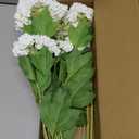 Waipfaru 4PCS Hydrangea Artificial Flowers, Real Touch Flowers, 26.8" Faux Hydrangea Flowers, Latex Real Touch Hydrangeas, Fake Flowers for Home Decor Party Bouquet Wedding Decoration, White