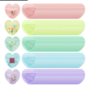 300 Pcs Heart-shaped Jewelry Packaging Bags Small Jewelry Transparent Resealable Cute Treat Bags for Business Wedding Birthday Festival Party Favor Supplies