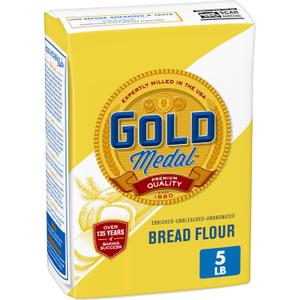 Gold Medal Premium Quality Bread Flour for Baking, 5 lb (EXP 12/22/26)