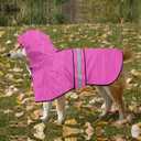 Waterproof Dog Raincoat - Adjustable Pet Rain Coats, Lightweight Hooded Slicker Poncho Rain Jacket for Small to X- Large Dogs and Puppies (Pink, X-Large)