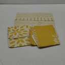 YCOLL Pillow Covers 16x16 Set of 4, Modern Sofa Throw Pillow Cover, Decorative Outdoor Linen Pillow Covers Set of 4 for Couch Sofa Bed and Car, Yellow