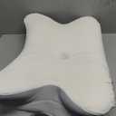 Cervical Neck Pillow for Pain Relief, Ergonomic Side Sleeper Pillow for Sleeping, Orthopedic Contour Memory Foam Bed Rest Pillows for Sleeping, Cooling Cervical Pillow for Back Stomach Sleepers (White & Grey)