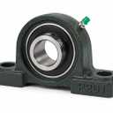 Pillow Block Bearing | Self-Aligning Bearing with Cast Iron Housing and Chrome Steel Insert | Base Mounted Bearing Unit for Industrial Machinery Use (UCP 201, 12 mm) 2 Pcs 
