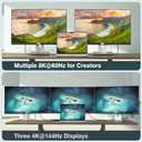 2 x 
LEIRUI 80Gbps for Thunderbolt 5 Cable 8K@60Hz 4K@540Hz/ 144Hz USB C to USB C Monitor Video Display Cable 240W PD Fast Charging USB4 V2 Cable for iPhone 15 Thunderbolt 4 Docking eGPU MacBook (1 FT)