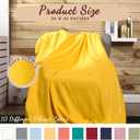 Kinlop 60 Packs Throw Blanket Bulk 60 x 50 Inch, Classic Color, Large