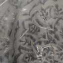 Elrene Home Fashions Savannah Boho Paisley Water- and Stain-Resistant Vinyl Tablecloth with Flannel Backing, 52 Inches X 70 Inches, Rectangle,Grey