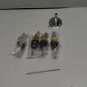 Tioncy 4 Pieces Weighted Stainless Steel Pourers Olive Oil Spout Olive Oil Dispenser Spout Automatic Opening and Closing with Funnel and Brush for Pouring Wine Syrup Kitchen(Gold)