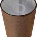 MY MIRONEY 5.51" x 7.87" Cylindrical Lampshades Brown Linen Drum Lamp Shades Modern Style Lampshade Cover Replacement for Floor Lamp, Table Lamp, Bedside Lamp