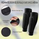 WLLHYF Soccer Shin Guards for Kids Youth Adults, Soccer Compression Sleeve