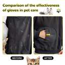 Pet Hair Removal Glove for Cats & Dogs, 2PCS Electrostatic Gloves Pet Hair Removal, Pet Hair Remover Brushing Gloves for Hair Removal, for Couch, Furniture, Carpet, Curtain