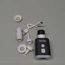 Mini Air Pump for Inflatables with 1600mAh Battery USB Rechargeable, Portable Air Mattress Pump to Inflate Deflate for Pool Floats, Air Bed, Air Mattress Swimming Ring, Vacuum Bags (Black)