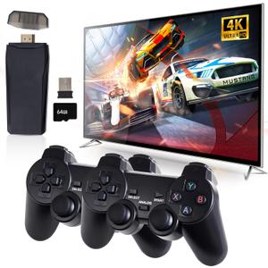 Retro Game Console, Wireless Retro Game Console, Plug & Play Video TV Game with 20000+ Built-in Games, 4K HD Output, and 2.4GHz Wireless Controller, 9 Classic Emulators Retro Game Console, Wireless Retro Game Console, Plug & Play Video TV Game with 20000+ Built-in Games, 4K HD Output, and 2.4GHz Wireless Controller, 9 Classic Emulators