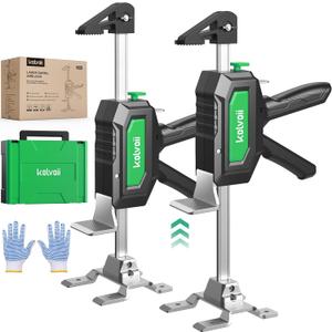Kolvoii Furniture Jack 2 Pack, Construction Jack with Two-Speed Drop Modes, Multi-Function Height Adjustment Lifting Device Labor Saving Arm