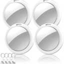 Air Tracker Tags-4 Pack, Item Finders Works with Apple Find My(iOS Only), Air Tracker Tags with 4 Case, Bluetooth Tracker Keys Finder and Item Locator & GPS Trackers for Kids/Pets/Dog/Luggage/Wallet (White)