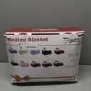 Homemate Heated Electric Blanket Queen Size - 84"x90" Heating Bed Blanket Throw with 10 Heating Levels 8 Hours Auto Off Fast Heating Over-Heat Protection Ultra Soft Flannel ETL Certified, Grey