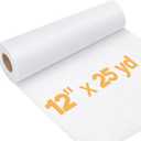 Fusible Non-Woven Interfacing 12" * 25 yd, BlissBoard Medium-Weight Single-Sided Interfacing for Bed Sheet, Shirt, Dresses, Collars, Cuffs, DIY