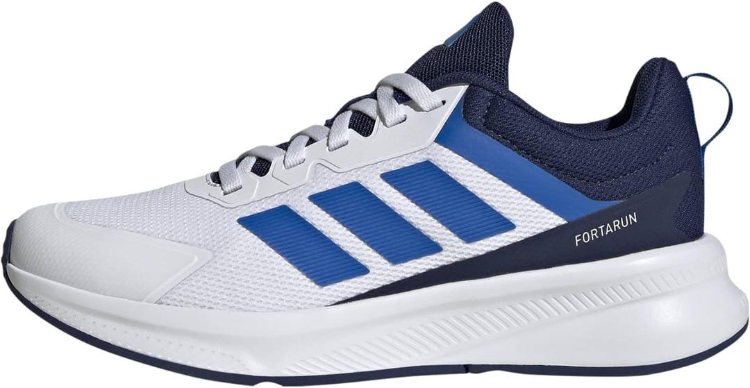 adidas Unisex-Kids Fortarun 4.0, White/ Bright Royal/ Dark Blue, 6