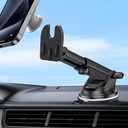 Car Mount for Pop Socket, Dashboard Windshield Car Phone Holder Compatible with Popsocket, Powerful Suction Cup Car Phone Mount Fits All Smartphones with Pop Grip