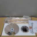 2-Layers Boho Rattan Chandelier 8-Lights Rustic Industrial Pendant Light Large Adjustable Pendant Lighting Fixtures for Kitchen Island Dining Living Room, Dia 41, UL Listed